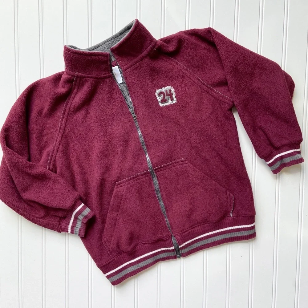 •Carter’s• maroon zip fleece